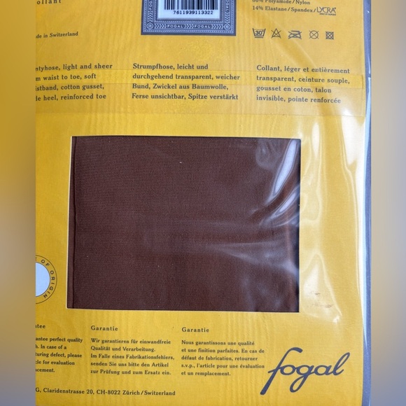 Fogal Saint Trop Pantyhose Plage 134 Size L Light and Sheer - Picture 7 of 8